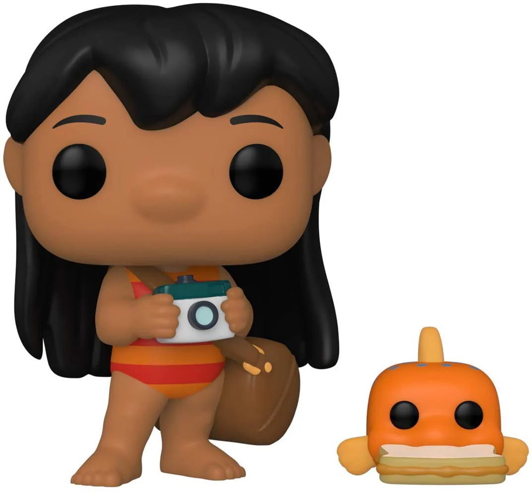 Funko Pop! Disney: Lilo & Stitch- Lilo with Pudge Vinyl Figure - Image 1