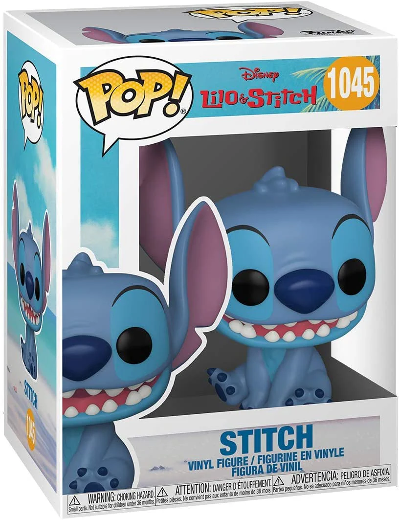 Funko Pop! Disney: Lilo & Stitch - Smiling Seated Stitch Vinyl Figure - Image 1