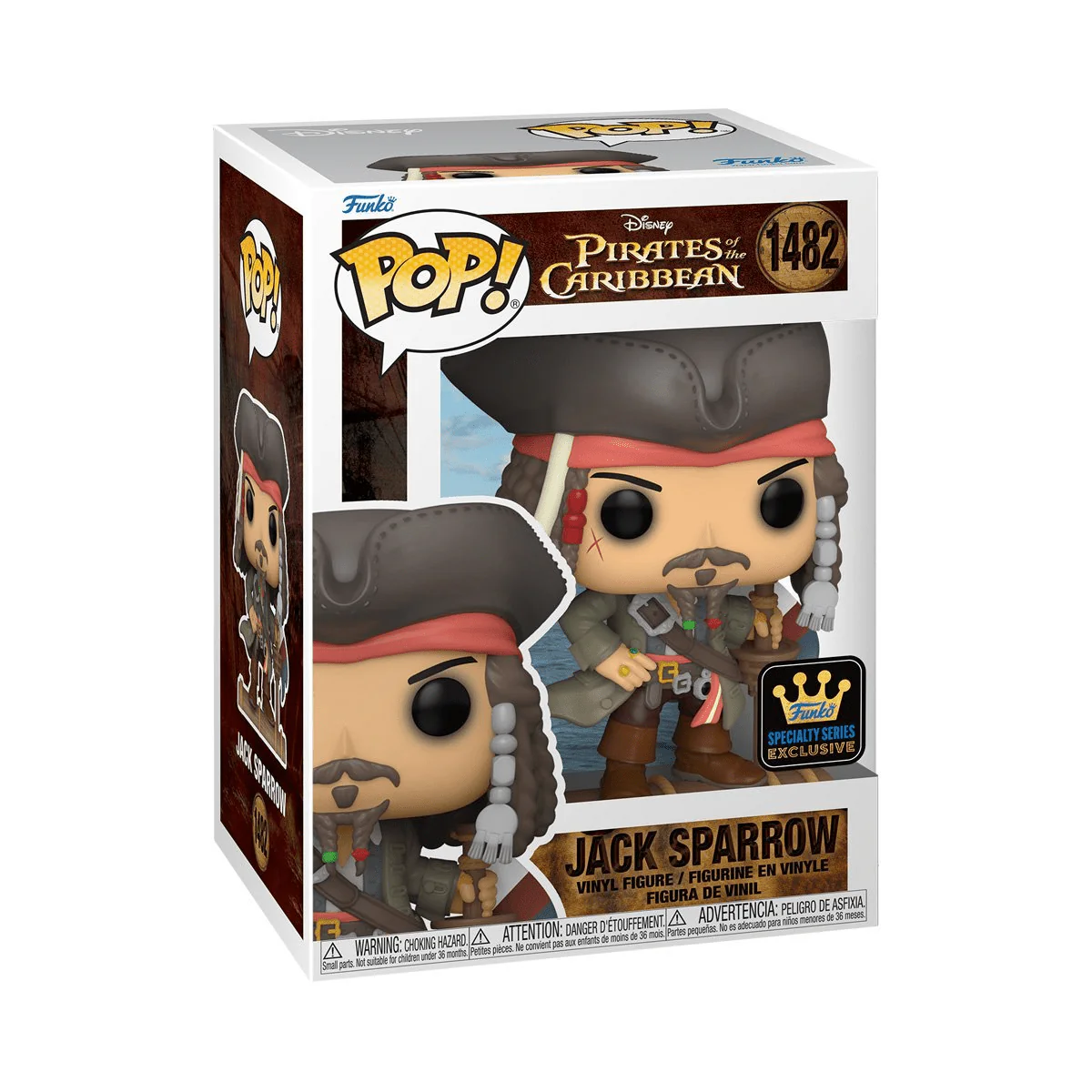 Funko Pop! Disney: Pirates of the Caribbean - Captain Jack Sparrow Opening #1482 Specialty Series - Image 2