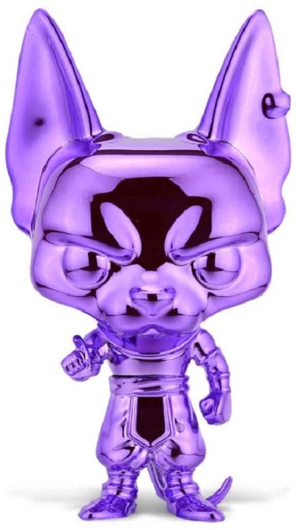 Funko Pop! Dragon Ball Super Purple Chrome Beerus Exclusive Vinyl Figure - Image 1