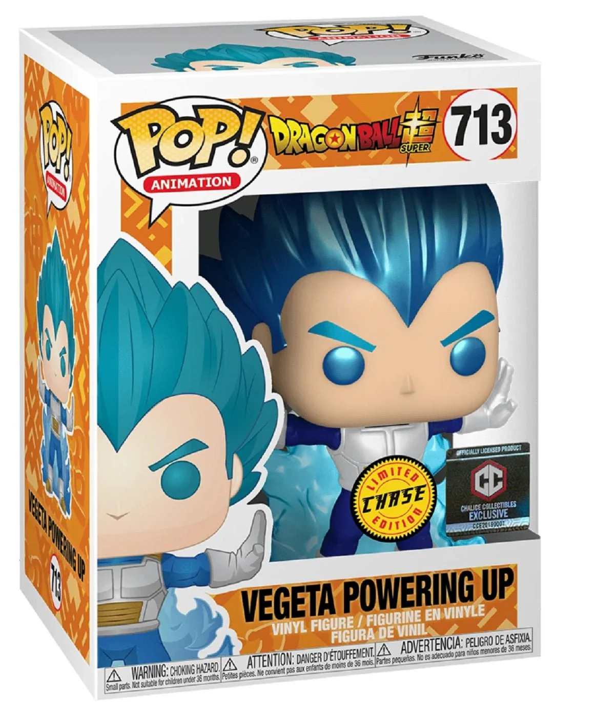 Funko Pop! Dragon Ball Super Vegeta Powering Up GITD Chase Exclusive Vinyl Figure - Image 1
