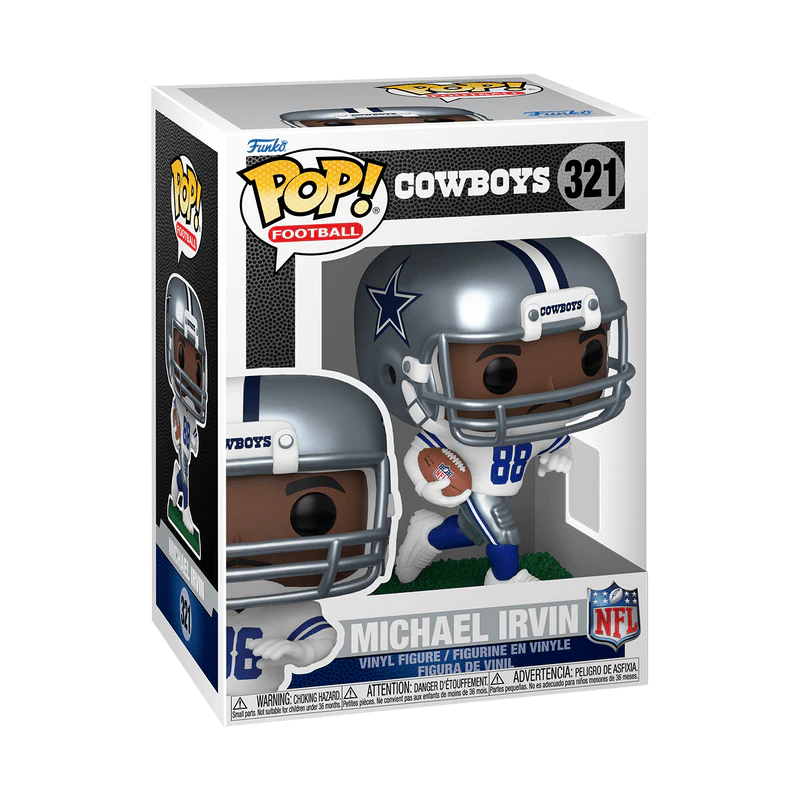 Funko Pop! Football NFL: Dallas Cowboys - Michael Irvin #321 - Image 2