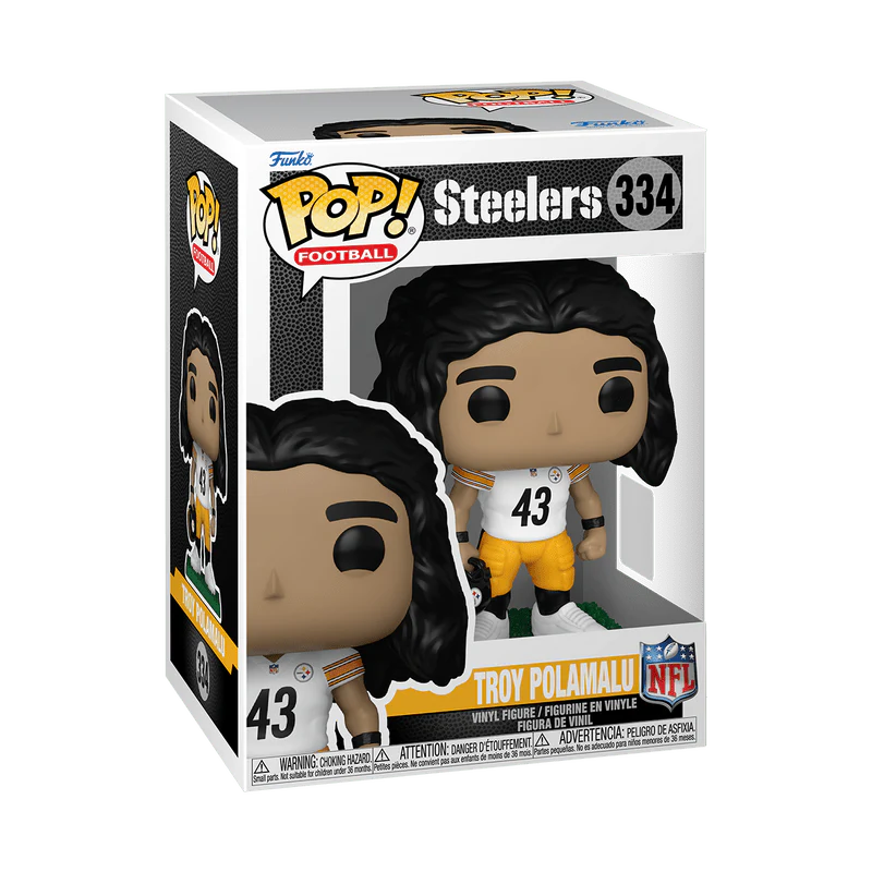 Funko Pop! Football NFL: Pittsburgh Steelers - Troy Polamalu #334 - Image 2