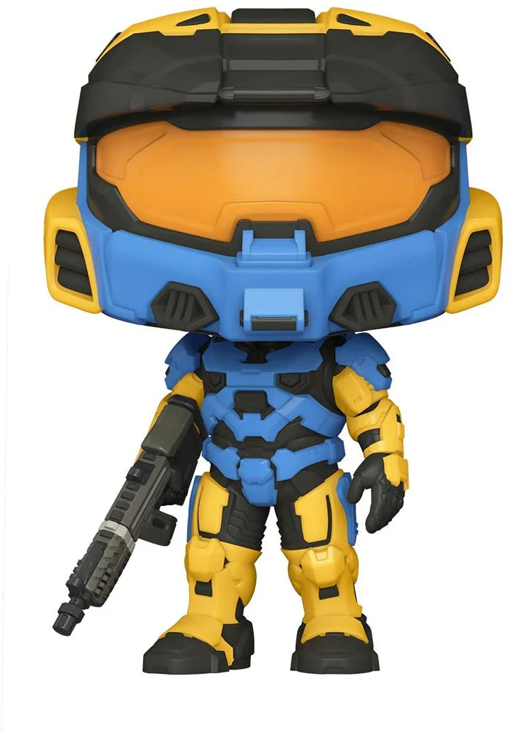 Funko Pop! Games: Halo Infinite - Spartan Mark VII with VK78, Blue & Yellow, with Game Add On - Image 1