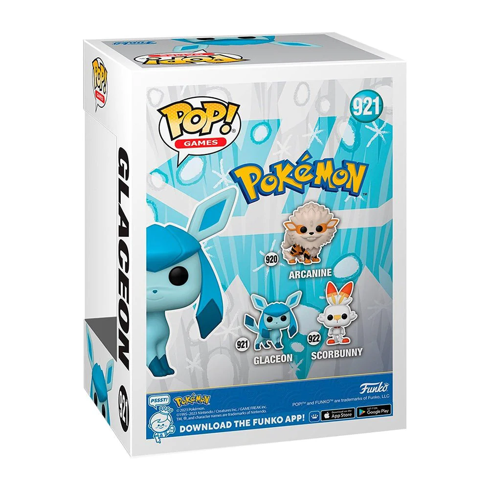 Funko Pop! Games: Pokemon - Glaceon Flocked #921 Hot Topic Exclusive - Image 3