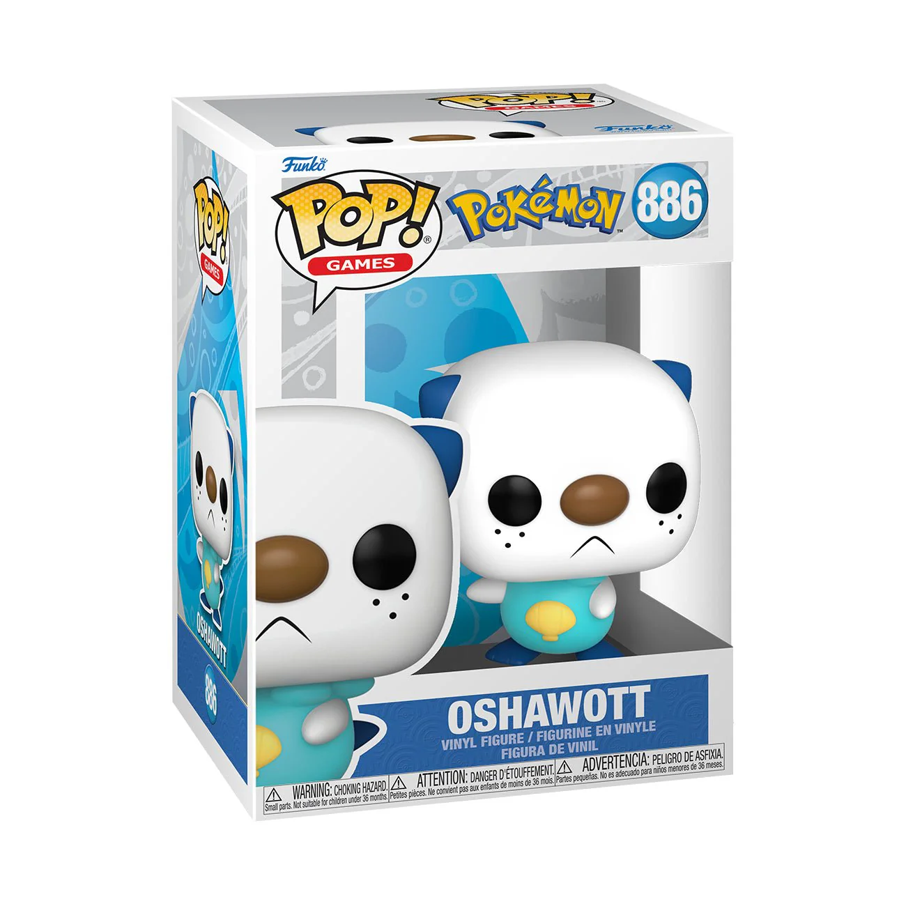Funko Pop! Games: Pokemon - Oshawott #886 - Image 2