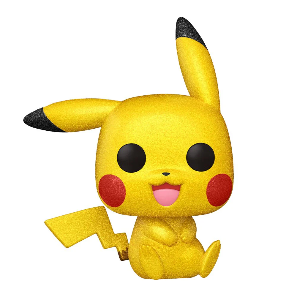 Funko Pop! Games: Pokemon - Pikachu Seated #842 Diamond Collection 2021 Fall Convention Limited Edition Exclusive - Image 1