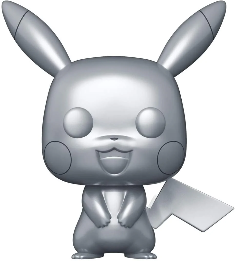 Funko Pop! Games: Pokemon - Pikachu #353 Silver Metallic - Image 1