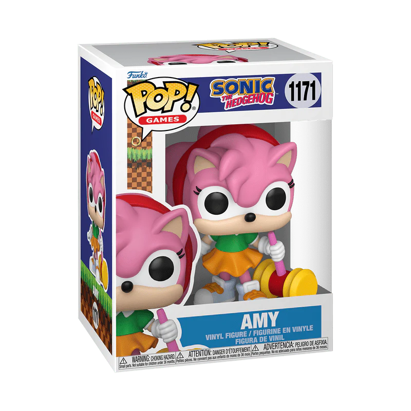 Funko Pop! Games: Sonic the Hedgehog - Amy Rose with Piko Hammer #1171 - Image 2