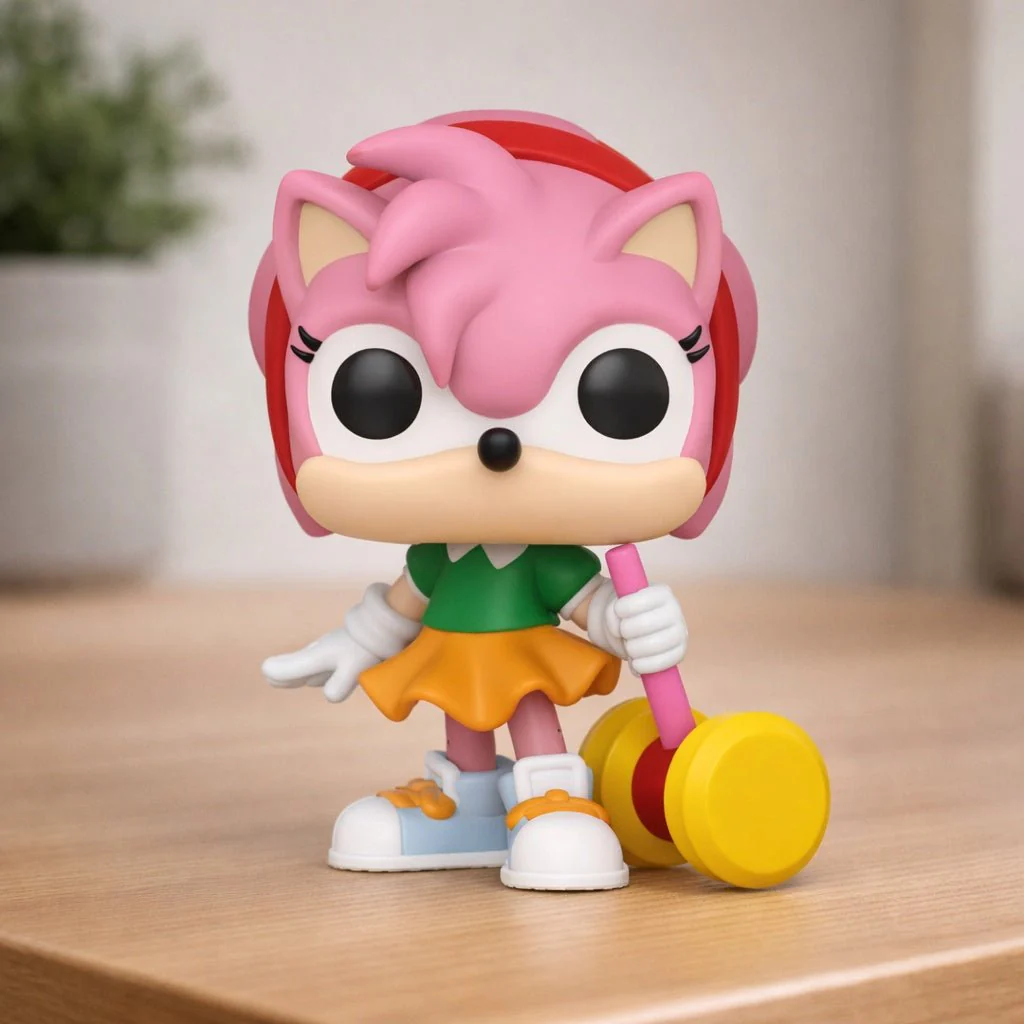 Funko Pop! Games: Sonic the Hedgehog - Amy Rose with Piko Hammer #1171 - Image 3