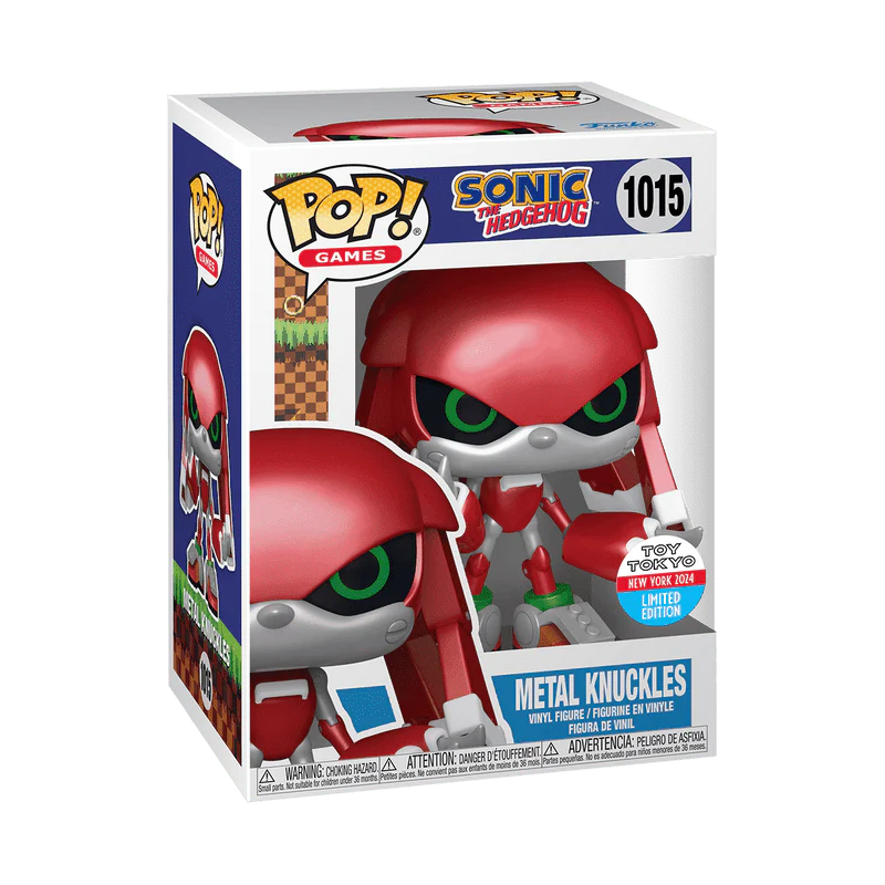 Funko Pop! Games: Sonic the Hedgehog - Metal Knuckles #1015 2024 NYCC Toy Tokyo Limited Edition Exclusive - Image 2