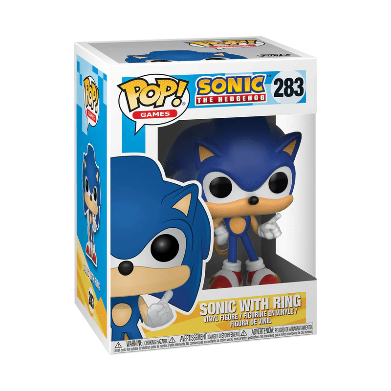 Funko Pop! Games: Sonic the Hedgehog - Sonic with Ring #283 - Image 2