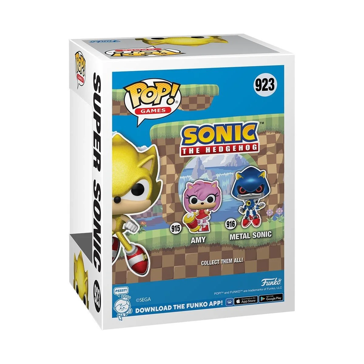 Funko Pop! Games: Sonic the Hedgehog - Super Sonic #923 Chase AAA Anime Exclusive - Image 3