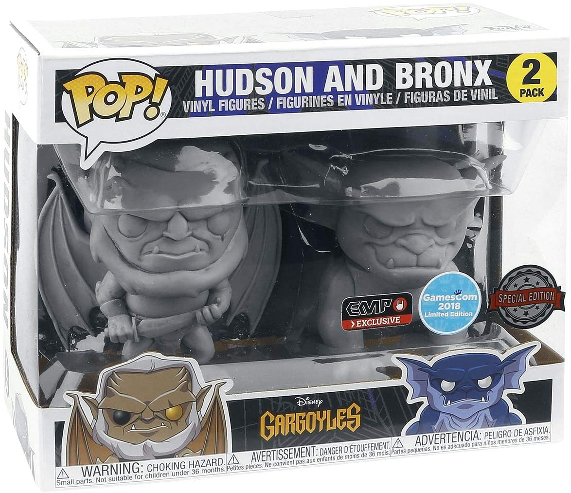 Funko Pop! Gargoyles Stone Hudson and Bronx 2 pack Exclusive Vinyl Figure - Image 1