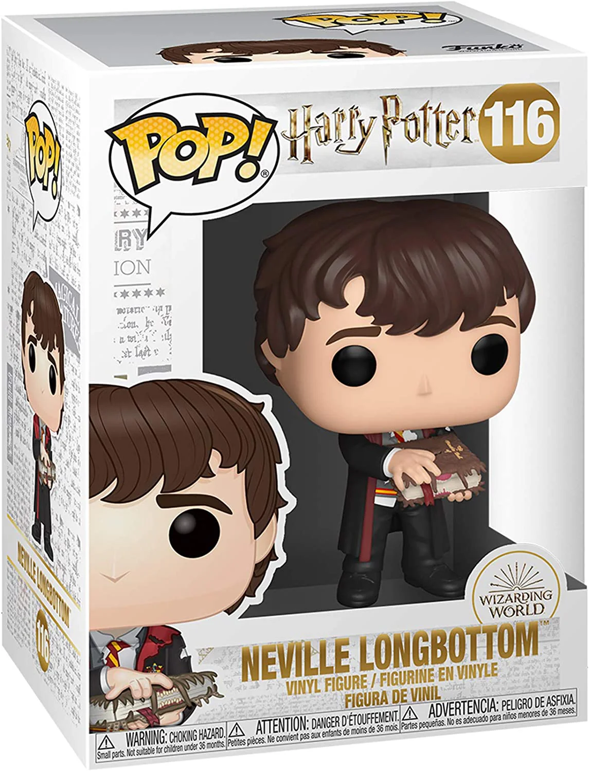 Funko Pop! Harry Potter: Neville Longbottom with Monster Book #116 - Image 2