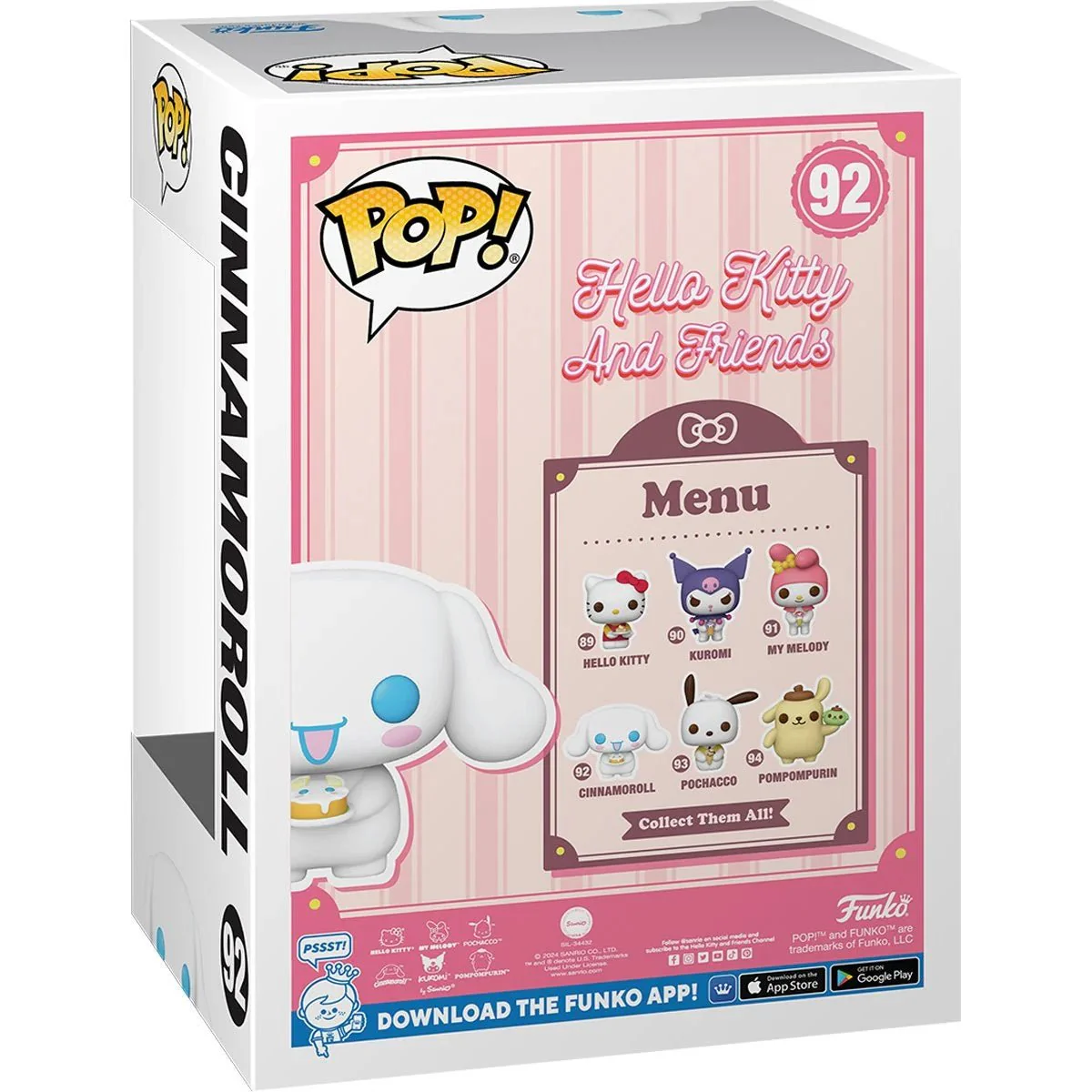 Funko Pop! Sanrio: Hello Kitty and Friends - Cinnamoroll with Dessert #92 - Image 3