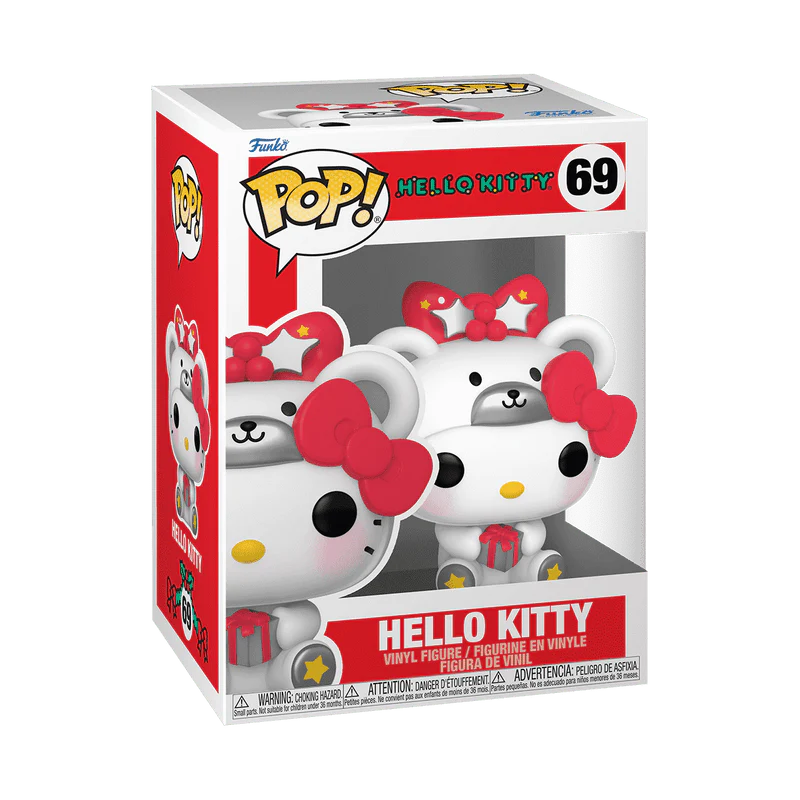 Funko Pop! Sanrio: Hello Kitty - Hello Kitty in Polar Bear Outfit with Present #69 - Image 2