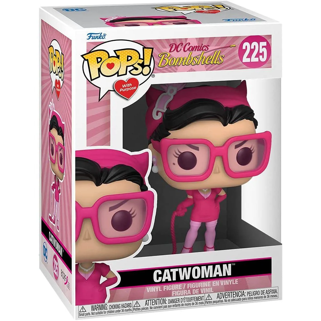 Funko Pop! Heroes: Breast Cancer Awareness - Bombshell Catwoman #225 - Image 1