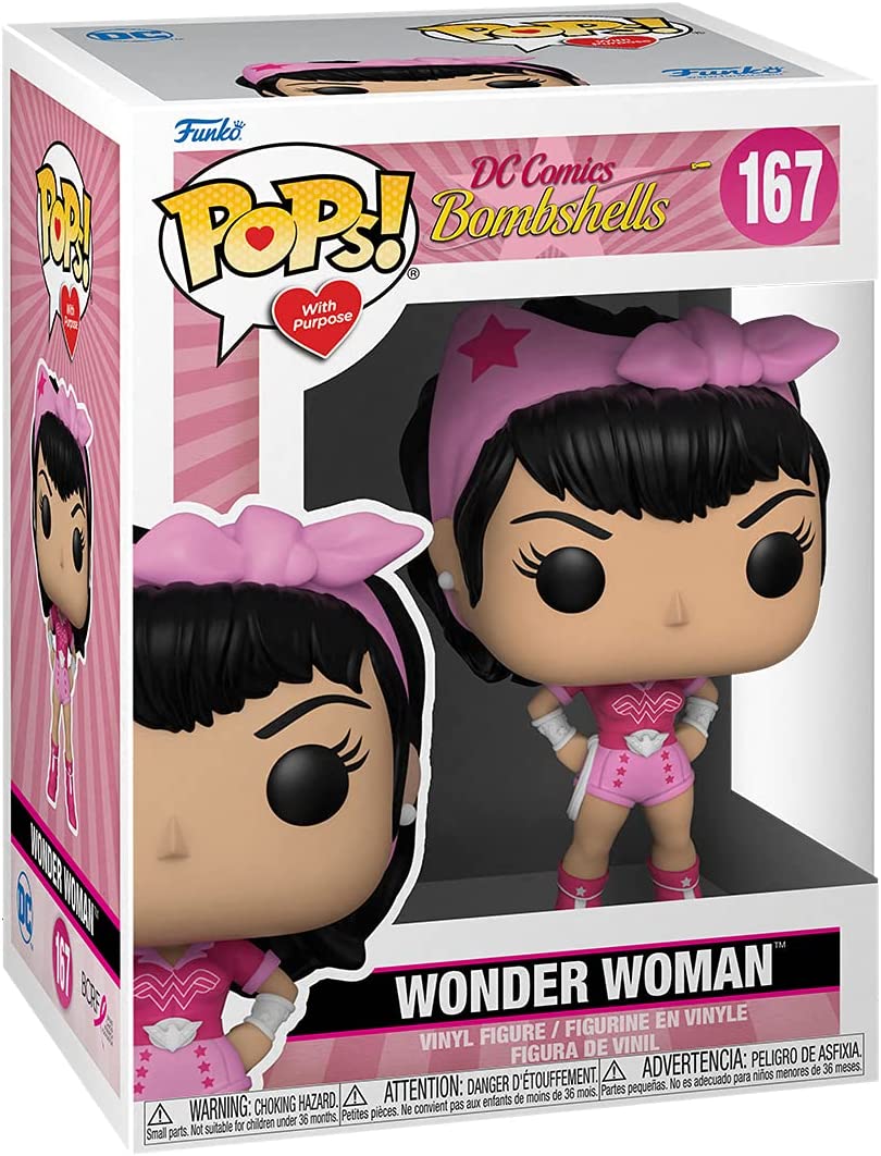 Funko Pop! Heroes: Breast Cancer Awareness - Bombshell Wonder Woman #167 - Image 2