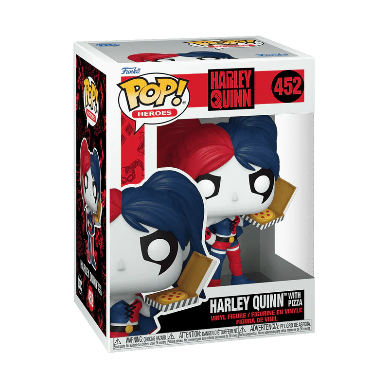 Funko Pop! Heroes: DC - 30th Anniversary Harley Quinn with Pizza #452 - Image 2