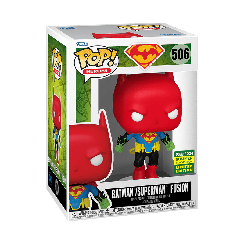 Funko Pop! Heroes: DC Comics - Batman Superman Fusion #506 2024 Summer Convention - Image 2