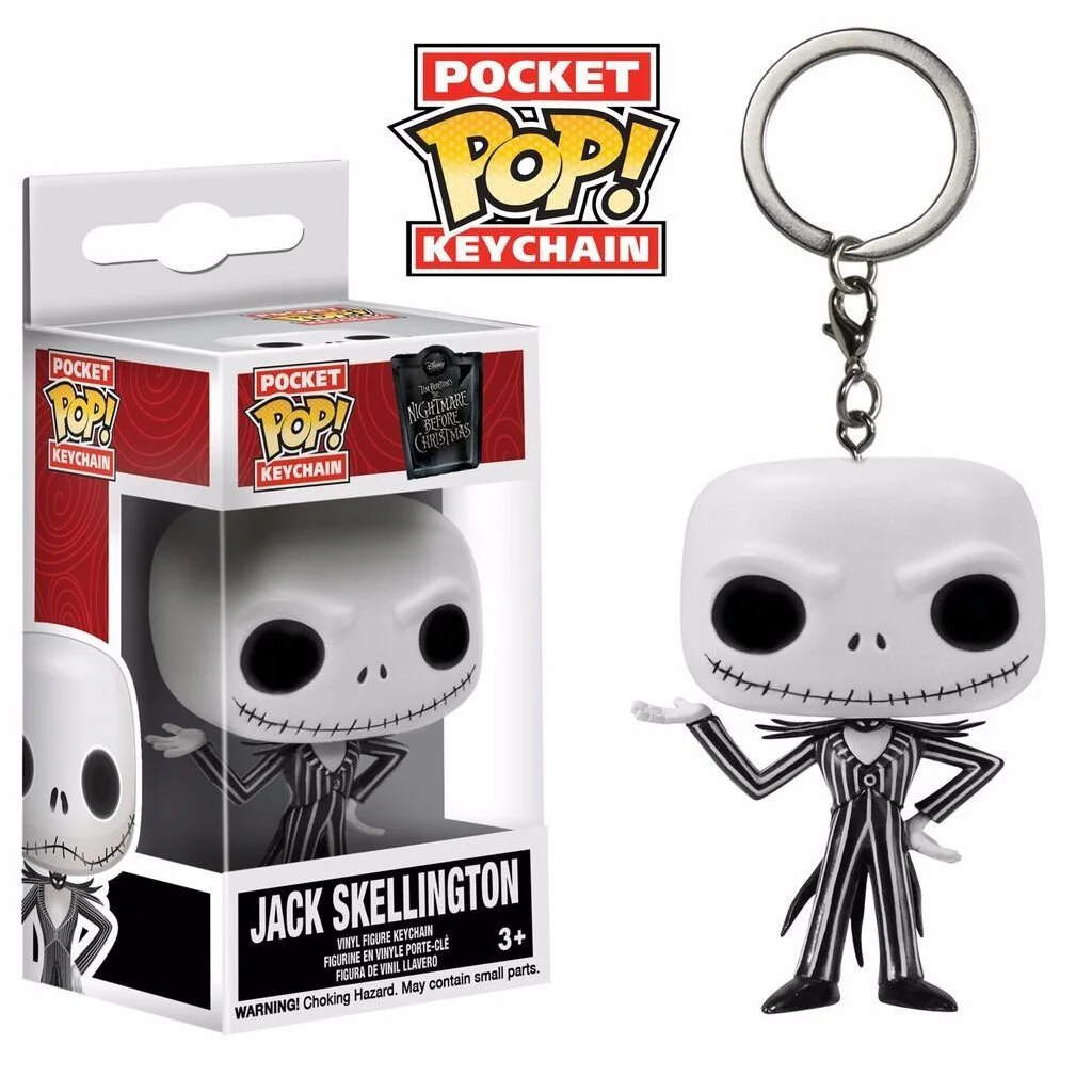 Funko Pop! Jack Skellington Vinyl Figure Pocket Keychain - Image 1