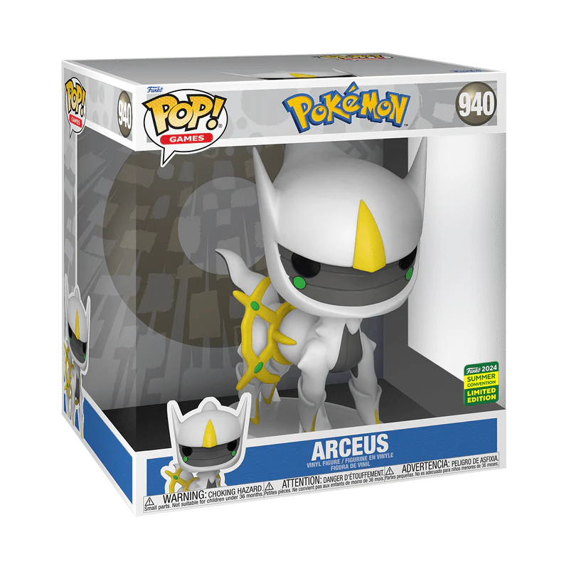 Funko Pop! Jumbo Games: Pokemon - Arceus #940 2024 Summer Convention - Image 2