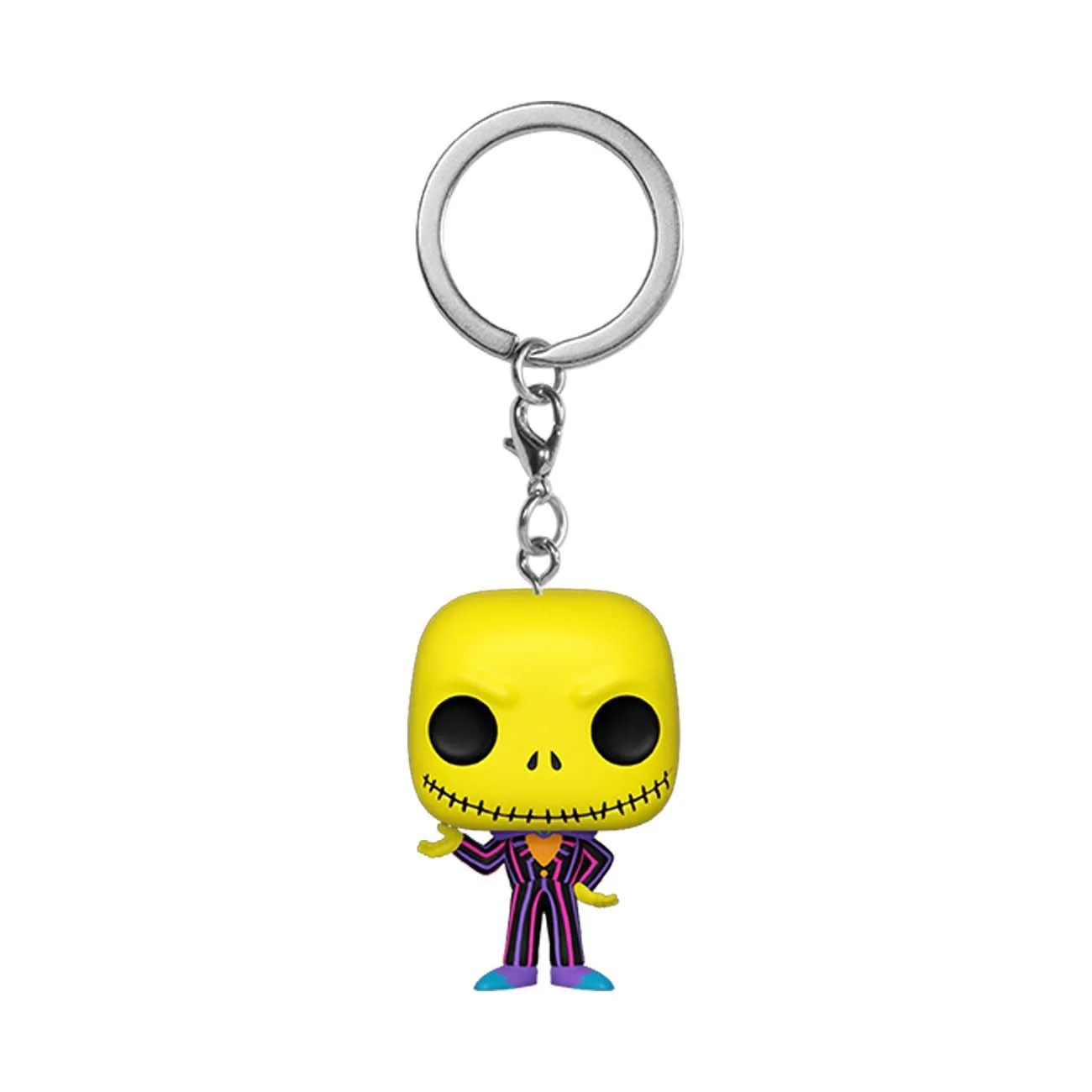 Funko Pocket Pop! Keychain: The Nightmare Before Christmas - Jack Skellington Blacklight - Image 1