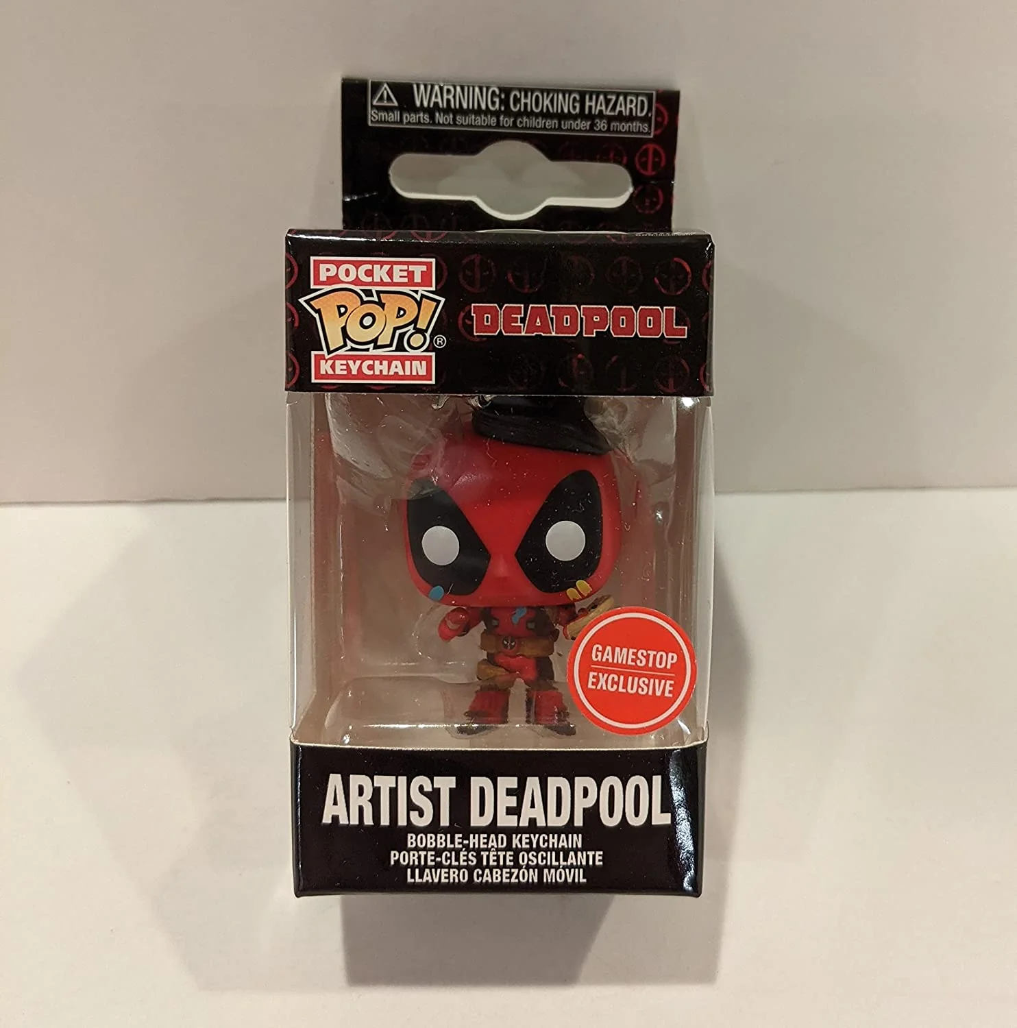 Funko Pop! Keychain Marvel Artist Deadpool Exclusive Vinyl Figure - Image 1