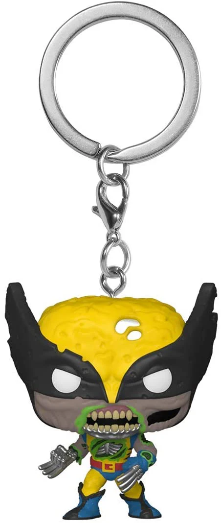 Funko Pop Keychain Marvel: Marvel Zombies - Wolverine Vinyl Figure - Image 1
