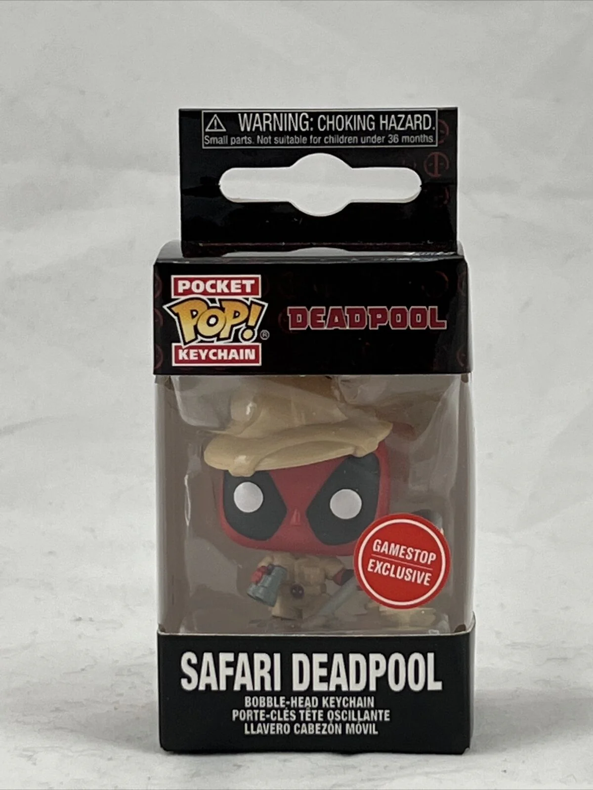 Funko Pocket Pop! Keychain: Marvel: Deadpool - Safari Deadpool Exclusive - Image 1