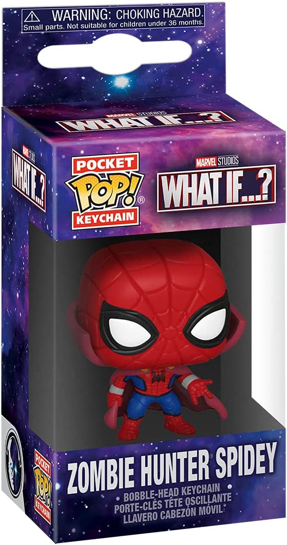 Funko Pop! Keychain Marvel What If? - Zombie Hunter Spidey Vinyl Figure - Image 2
