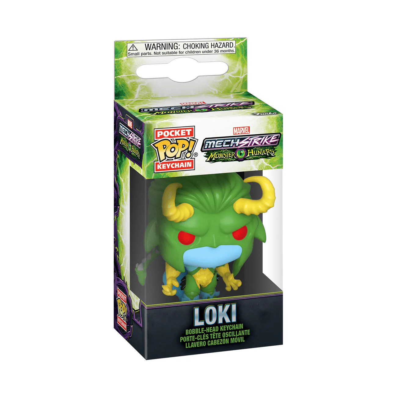 Funko Pocket Pop! Keychain: Marvel Mech Strike Monster Hunters - Loki - Image 2