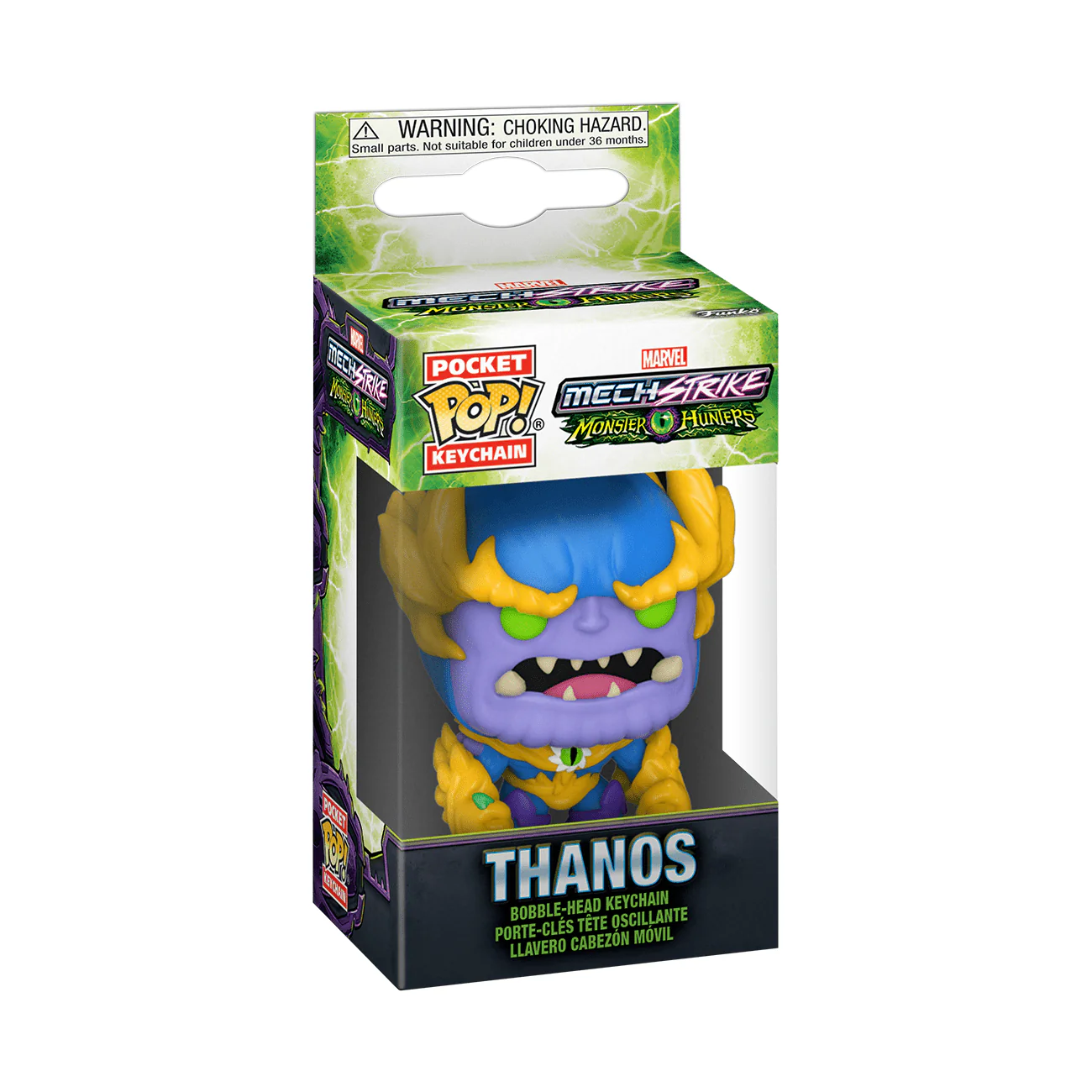 Funko Pocket Pop! Keychain: Marvel Mech Strike Monster Hunters - Thanos - Image 2