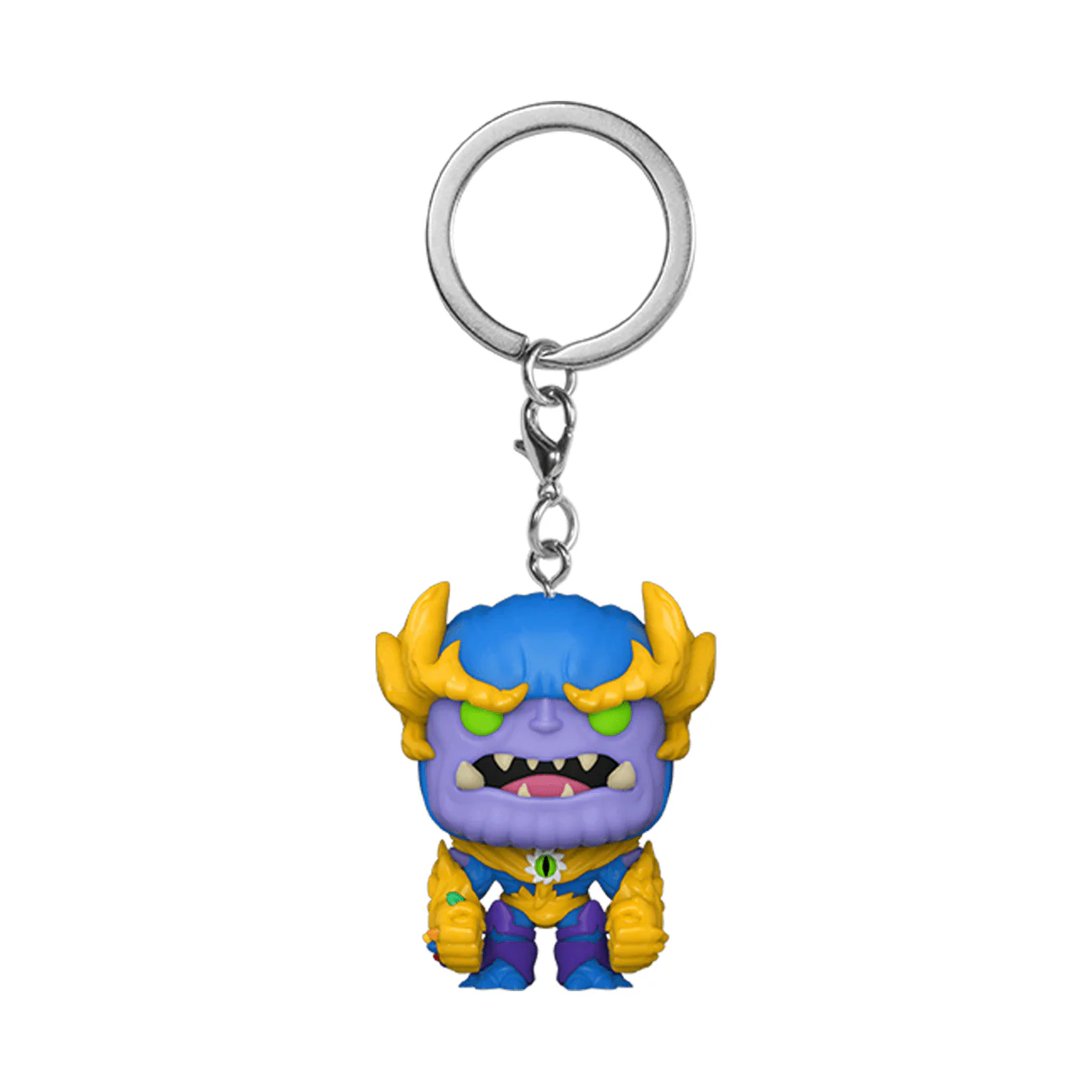 Funko Pocket Pop! Keychain: Marvel Mech Strike Monster Hunters - Thanos - Image 1