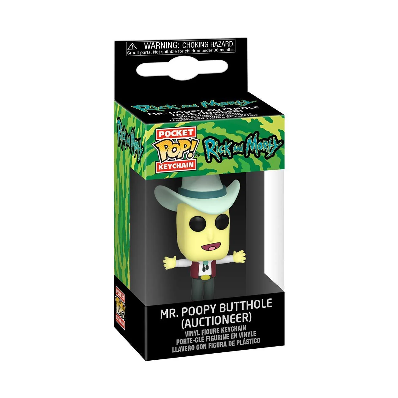 Funko Pop! Keychain: Rick And Morty - Mr. Poopy Butthole Auctioneer - Image 1