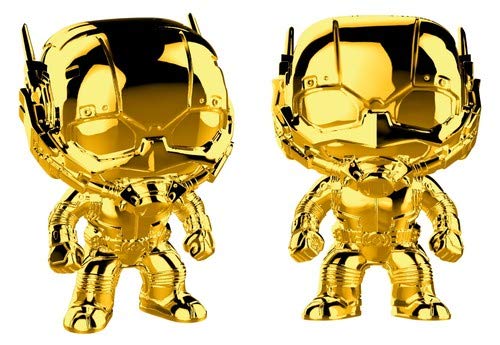Funko Pop! Marvel 10th Anniversary: Ant-Man Gold Chrome - Image 1