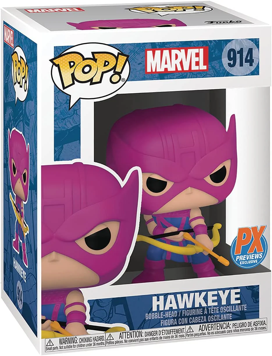 Funko Pop! Marvel: Classic Hawkeye #914 PX Previews Exclusive - Image 2
