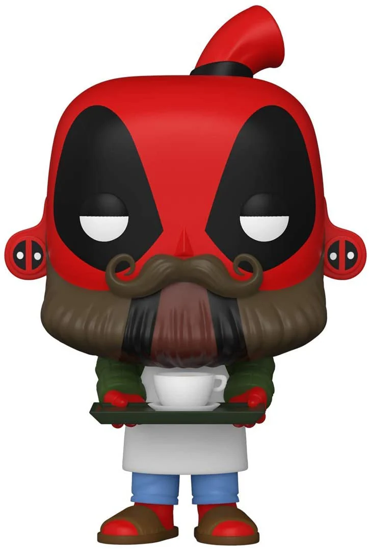 Funko Pop! Marvel: Deadpool 30th - Coffee Barista Deadpool Vinyl Figure - Image 1
