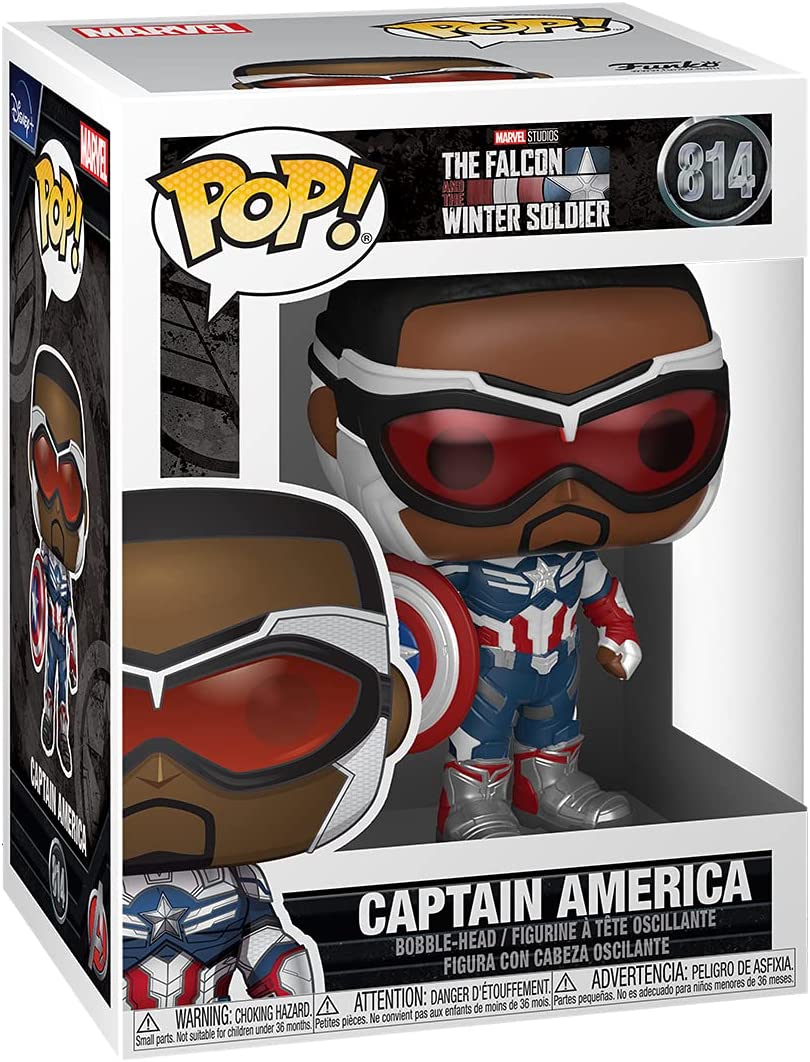 Funko Pop! Marvel: The Falcon and the Winter Soldier - Captain America Sam Wilson #814 - Image 2