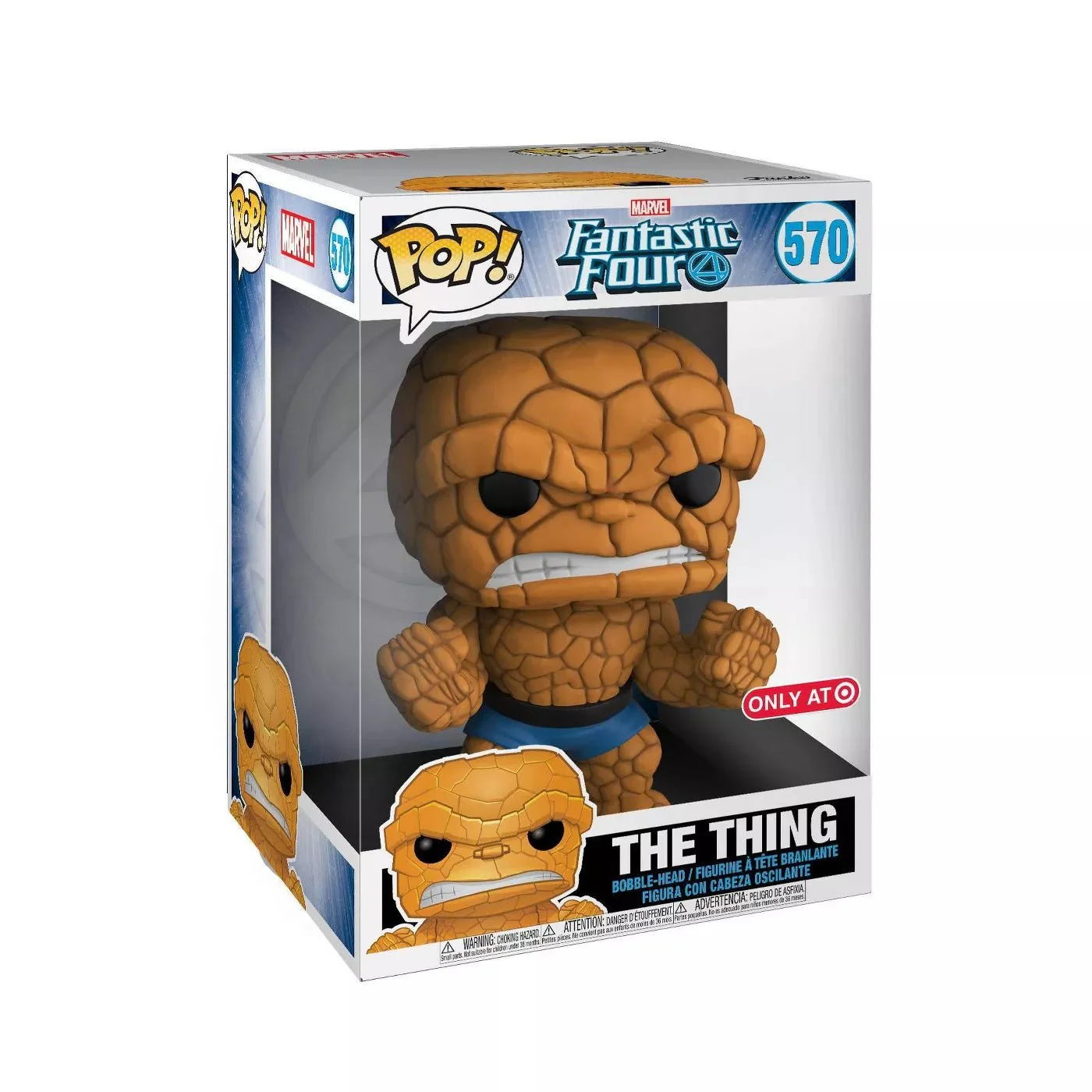 Funko POP! Marvel: Fantastic Four - 10 Inch The Thing Exclusive Vinyl Figure - Image 2