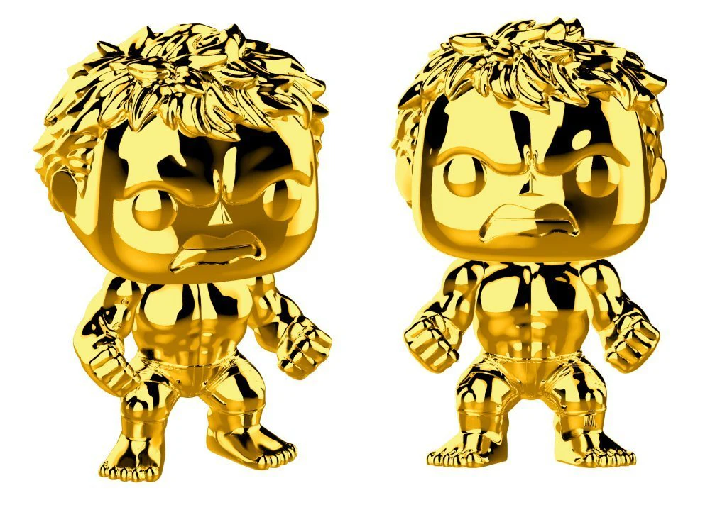 Funko Pop! Marvel: Marvel Studios 10 - Hulk (Gold Chrome) - Image 1