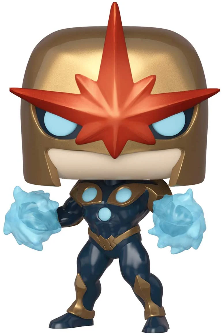 Funko Pop! Marvel: Nova Prime #494 PX Previews Exclusive Metallic - Image 1