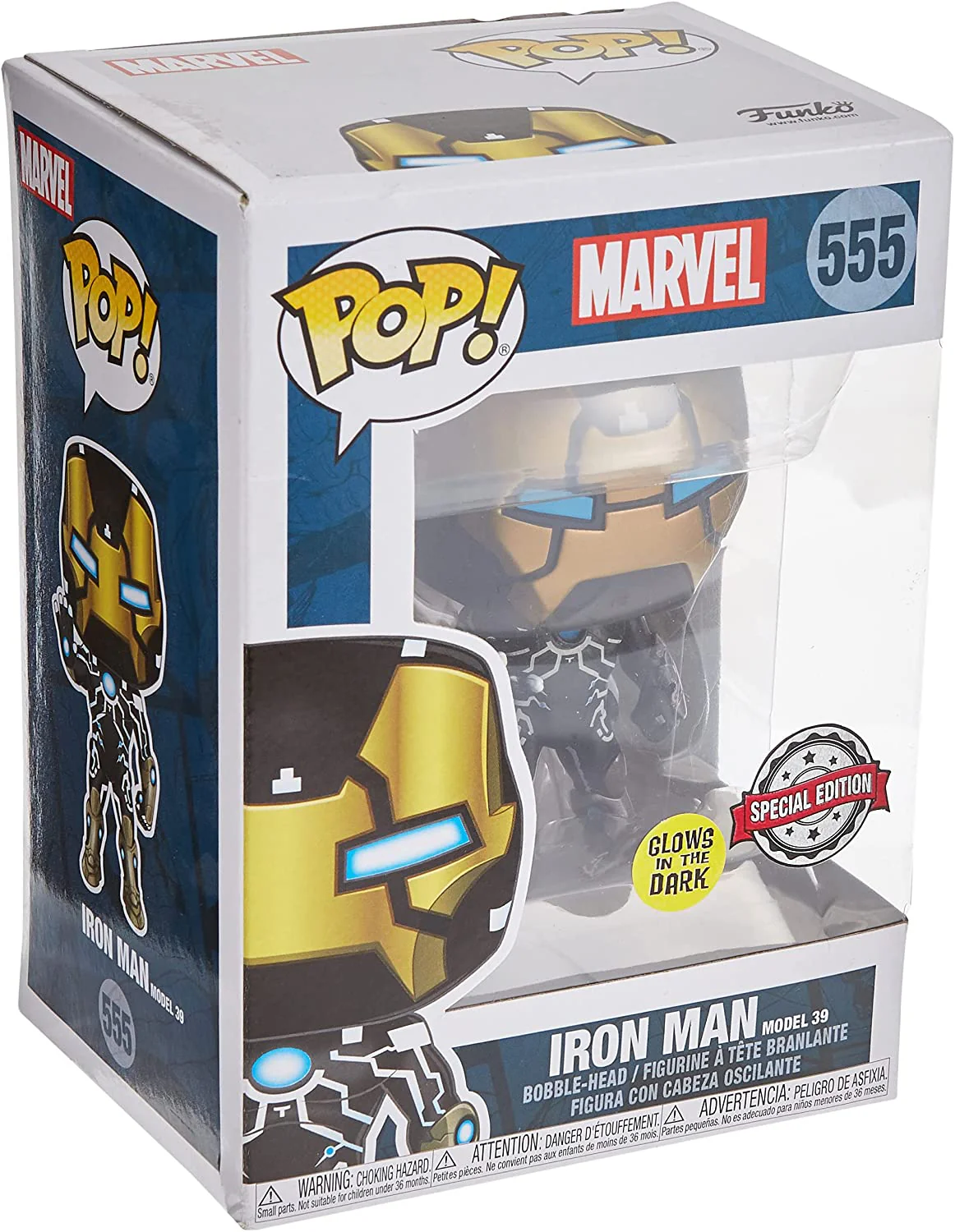 Funko Pop! Marvel ron Man Model 39 Exclusive Vinyl Figure - Image 1