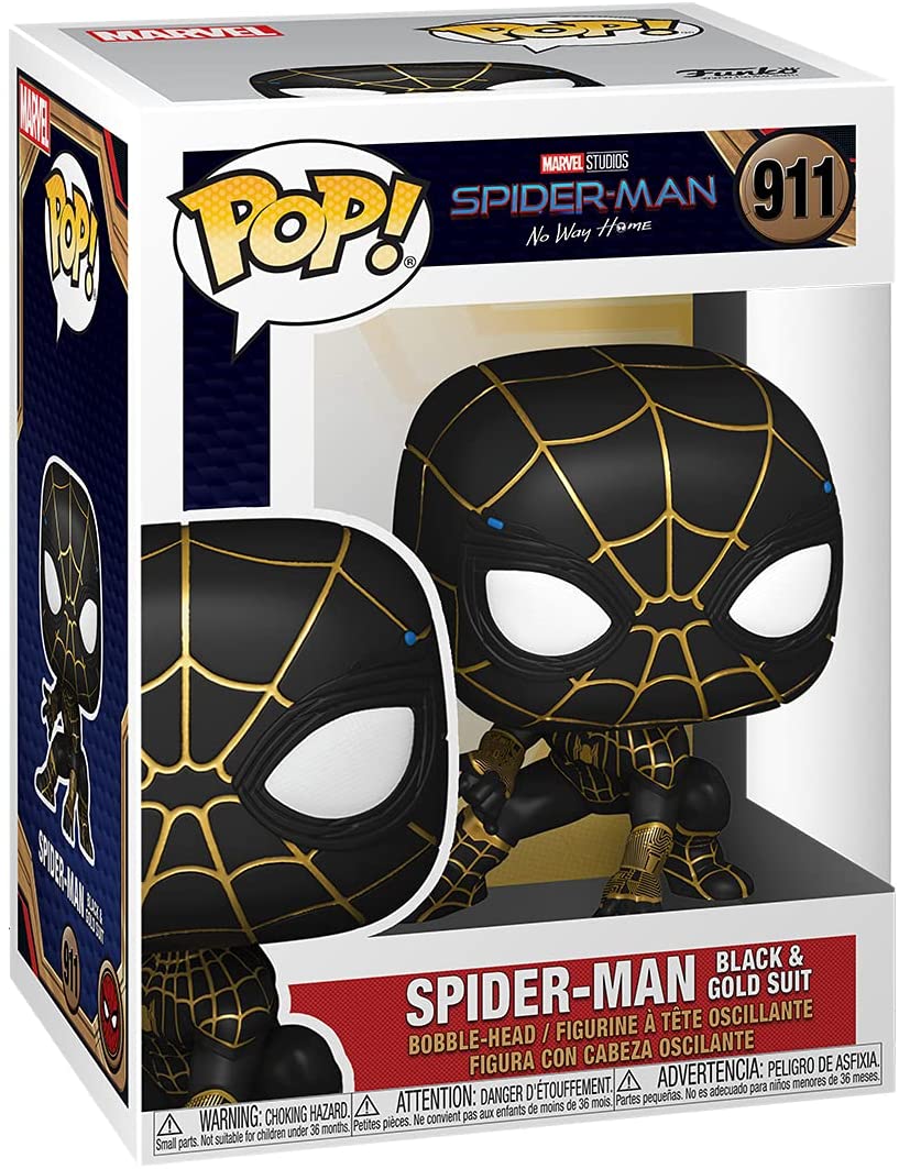 Funko Pop! Marvel: Spider-Man: No Way Home - Spider-Man in Black and Gold Suit - Image 1