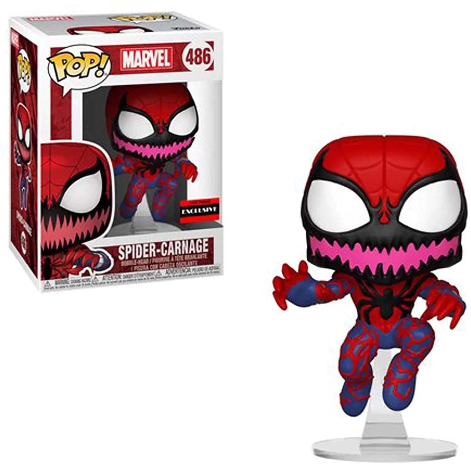 Funko Pop! Marvel Spider-Man Spider Carnage Exclusive Vinyl Figure - Image 1