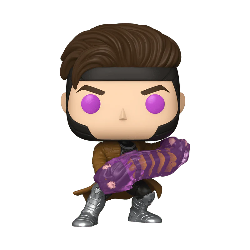 Funko Pop! Marvel Studios: Deadpool & Wolverine - Gambit with Charged Cards #1496 - Image 1