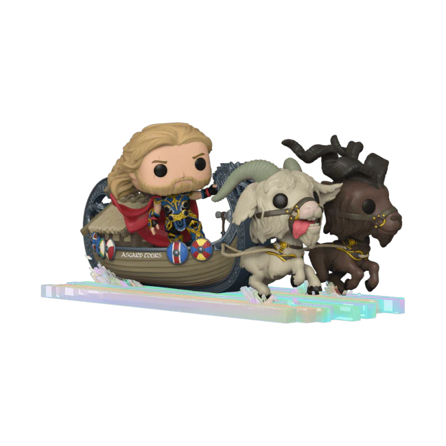 Funko Pop! Rides Super Deluxe Marvel: Thor: Love and Thunder - Goat Boat with Thor #290 - Image 1