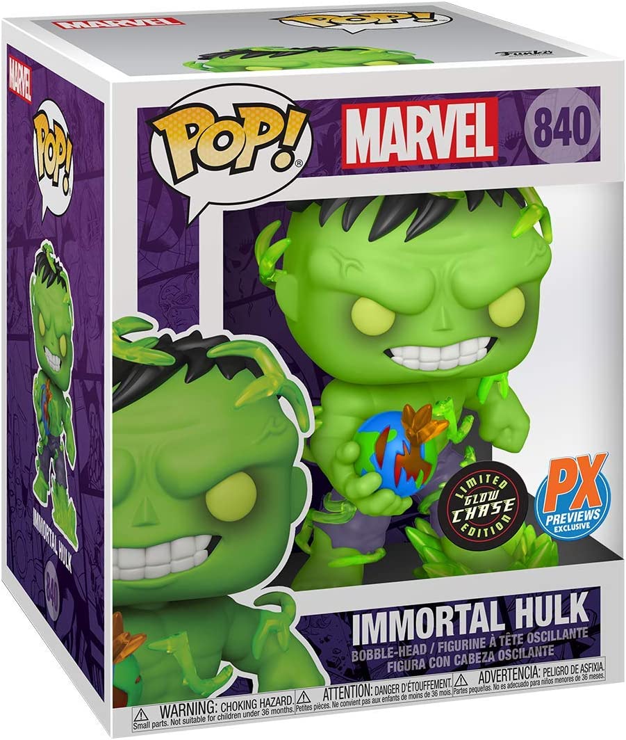 Funko Pop! Marvel Super Heroes: The Immortal Hulk 6" GITD Chase Vinyl Figure - Image 2