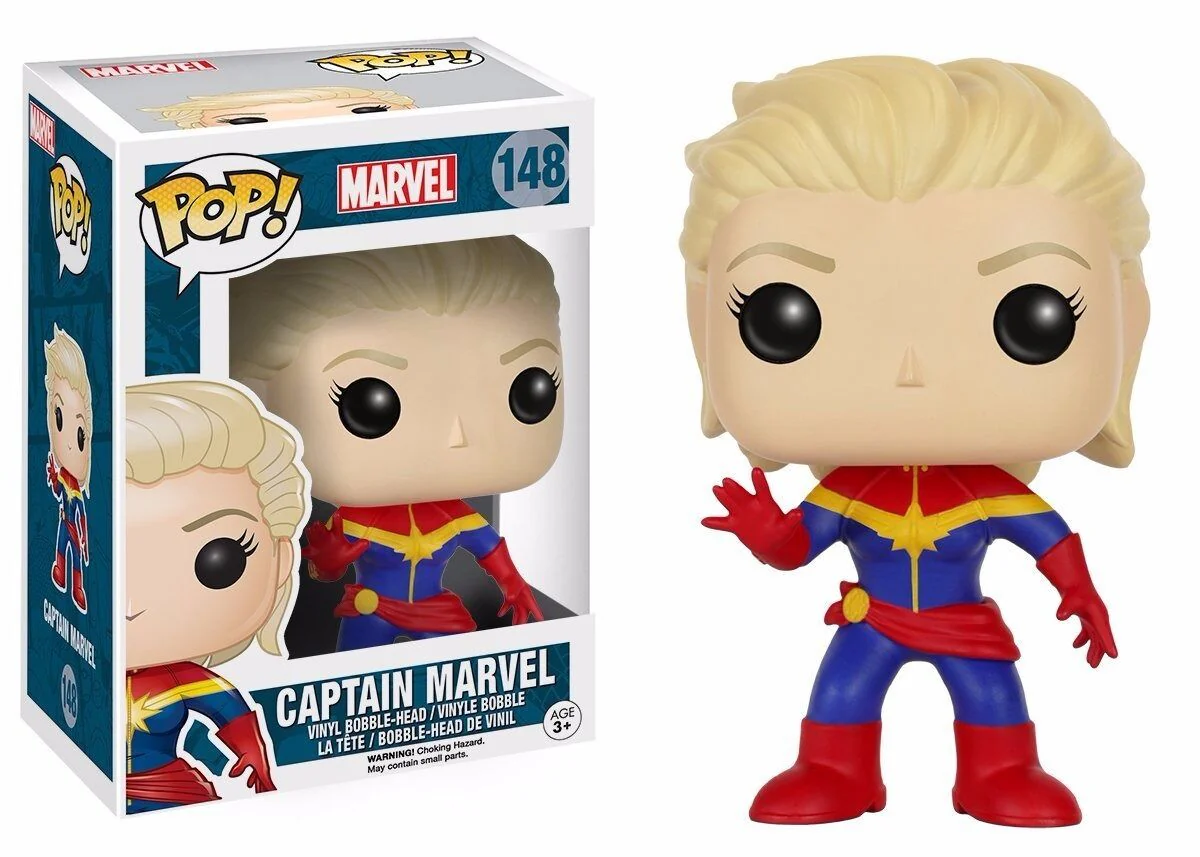 Funko Pop! Marvel Unmasked Captain Marvel Vinyl Action Figure - Image 1